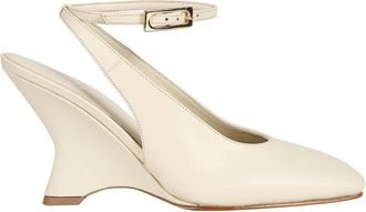 Gia Borghini Valerie Hak Schoenen - Dames - Sleehakken - Beige - 38 1/2 EU - Leer - Schoenen
