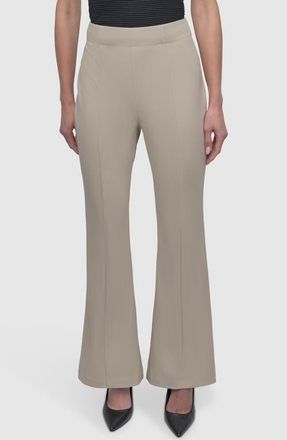 DKNY Wide Leg Scuba Knit Pants in Pebble at Nordstrom, Size X-Large