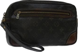 Louis Vuitton Pre-owned Tela clutches - - Pre-owned - Donna - Marrone - ONE SIZE