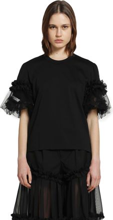 Comme Des Gar&ccedil;ons Ruffle Short Sleeve T-Shirt