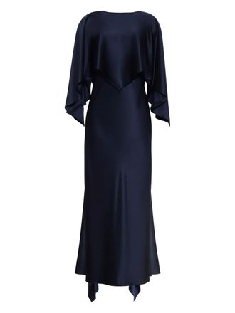 Adam Lippes Larys midi-jurk - Blauw