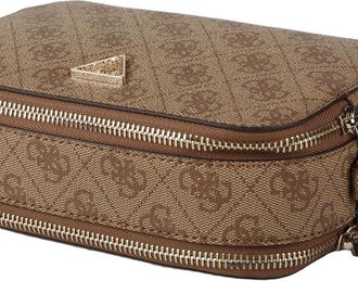Guess Womens Satchel Latte Logo-Brown Polyurethane Satchel-bags