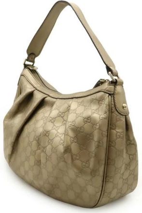 Gucci Pre-owned Shoulder Bags, female, Beige, Size: ONE SIZE Pre-owned Vintage Shoulder Bag