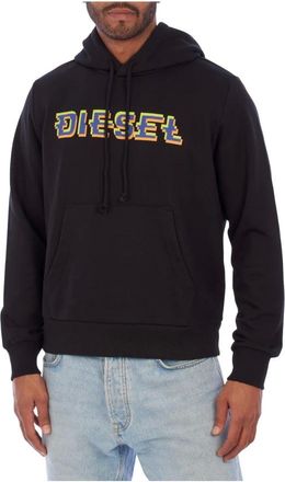 Diesel Hombre, Sudaderas, Negro, Talla: XL