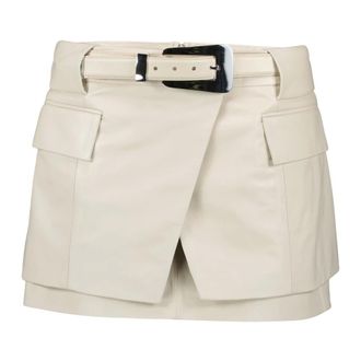 Iro Falda de Cuero Beige Yori - Skirts - Mujer - Beige - M