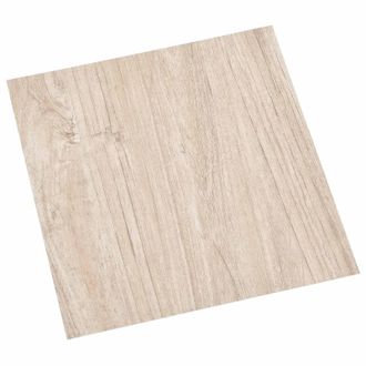 vidaXL Tableros De Suelo 5,11 M&sup2; 55 Pcs Pvc Blanco Y Color Madera Vidaxl