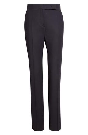 Max Mara Modino Slim Cut Stretch Cotton Trousers in Ultramarine at Nordstrom, Size 16