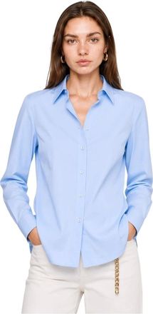 Kocca Overhemden, Dames, Blauw, M, Klassiek-kraag overhemd met knopen