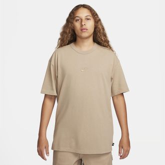 Nike Mens Nike Sportswear Premium Essentials T-Shirt in Brown | DO7392-247