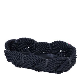 Marricreo Oval Black Rope Basket