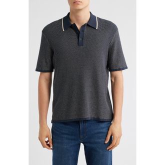 Rag & Bone Norton Knit Polo in Navy at Nordstrom Rack, Size X-Large