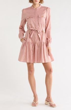 Derek Lam Kayla Utility Mini Shirtdress in Rosewood/Gold at Nordstrom Rack, Size 12
