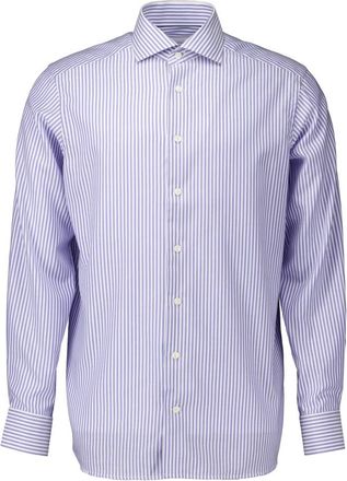 Eton Lange Mouw Shirt - Heren - Casual Overhemden - Blauw - S - Katoen - Overhemden
