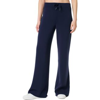 Spanx AirEssentials Pull-On Wide Leg Pants in Timeless Navy at Nordstrom, Size 1 X