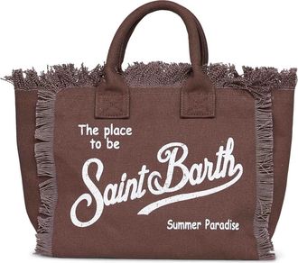 MC2 Saint Barth Tote Bags, female, Brown, Size: ONE SIZE Colette Canvas Bag