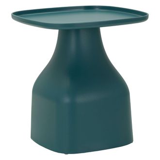 Dmora Mesa De Centro Batoti, Apta Para Interior/exterior, Forma Cuadrada, Color Azul, 48x48x50h Cm