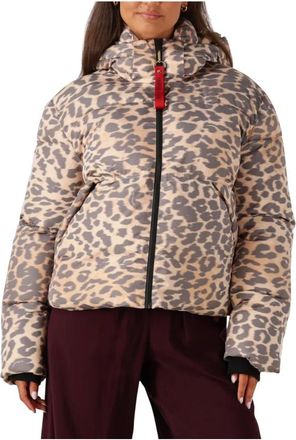 Harper & Yve Jassen, Dames, Veelkleurig, L, Stijlvolle Bruine Jas voor Vrouwen