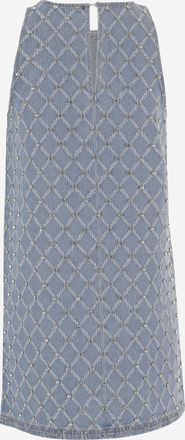Pinko Womens Cotton Dress Light Blue