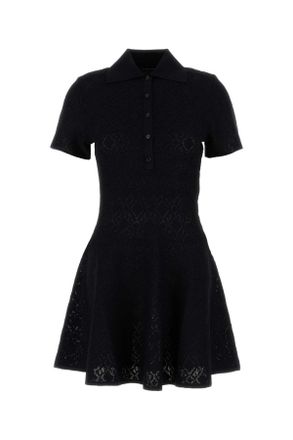 Givenchy Black Viscose Blend Polo Dress