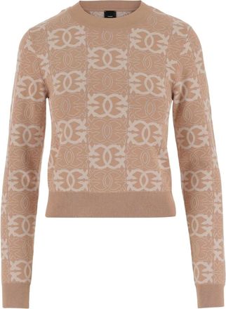 Pinko Maglione Love Birds girocollo - Rosa