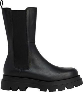 8 by YOOX LEATHER CHUNKY ANKLE BOOTS