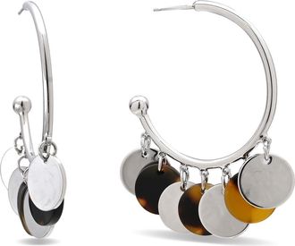 Eye Candy Los Angeles Gretta Hoop Earrings in Silver at Nordstrom Rack