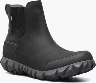 Bogs Arcata Urban 73046-001 Boots Womens Black Leather Winter Chelsea HAWK2697