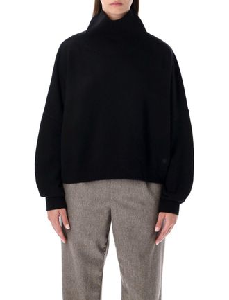 Loulou Studio De Saison Luke Wool-Cashmere Stand Collar Sweater