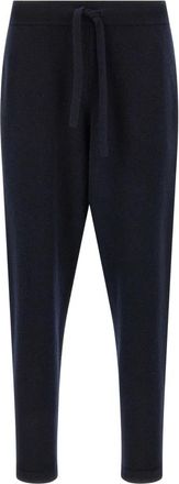 Roberto Collina Merino Wolle Joggingbroek - Heren - Sweatpants - Blauw - L - Wol - Broeken