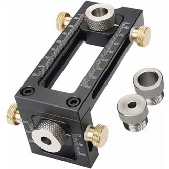 OEM Plantilla De Perforaci&oacute;n Para Carpinter&iacute;a 2 En 1, Plantilla De Bolsillo Ajustable, Kit De Gu&iacute;a De Perforaci&oacute;n De 4 Agujeros (6/8/10/12 Mm), Kit De Pas
