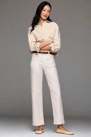 Paige Anessa High-Rise Straight-Leg Ankle Jeans