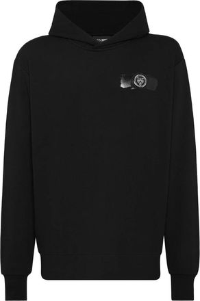 Plein Sport Hoodies & sweatvesten, Heren, Zwart, S, Katoen, Hoodie Sweatshirt