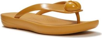 FitFlop Iqushion Glossy Flip-Flops in Turmeric at Nordstrom, Size 8