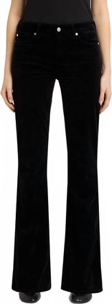 7 For All Mankind Leggy Bootcut Jeans In Black Velvet