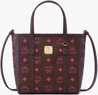 MCM Toni Top-Zip Shopper in Visetos in Cinnamon at Nordstrom