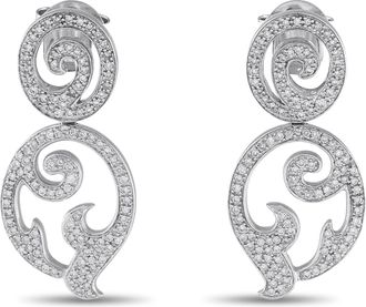 Tous 18K White Gold 1.75ct Diamond Earrings TO03-061025