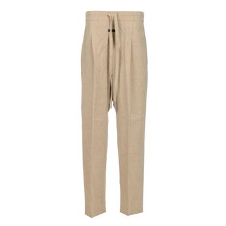Fear of God Drawstring Straight Pant - male - Fear Of God - Wide Trousers - Beige - L - Trousers