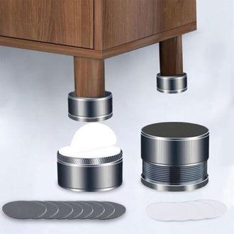 OEM Juego De 4 Elevadores Ajustables Para Camas Y Muebles, Patas Met&aacute;licas Ajustables Para Muebles, Altura Regulable