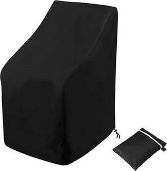 OEM Funda Para Silla De Jard&iacute;n, 64x64x120/70 Cm, Impermeable, Funda Apta Para Sillas Plegables, Muebles De Jard&iacute;n, Sillas Apilables, Negra