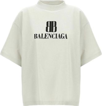Balenciaga Cropped Logo T-Shirt