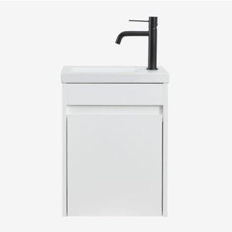 Sklum Sklum - Conjunto De Mueble De Ba&ntilde;o En Madera Con Lavabo Integrado Narek