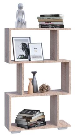 ebuy24 Ebuy24 - Vcm Wood Room Divider Stand Estante Librer&iacute;a Decoraci&oacute;n Libros Estante Palusa M (sonoma Oak)