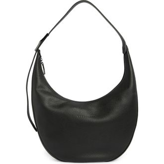 Longchamp Half Moon Leather Shoulder Bag in Black at Nordstrom Rack