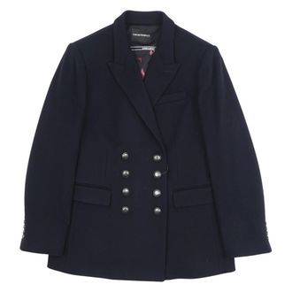 Emporio Armani Blazers, female, Blue, Size: XL Blazers