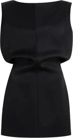 Khaite Toma Dress - Dames - Korte kleedjes - Zwart - 2XS - Satijn - Kleedjes