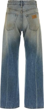 Maison Margiela Womens Pockets Jeans Blue Cotton