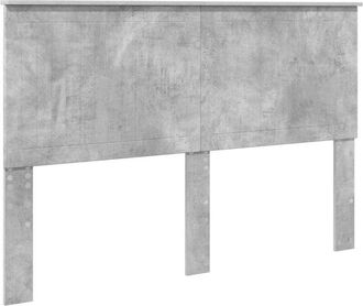 vidaXL Cabecero Con Cabecera Gris Concreto 150 Cm Madera Contrachapada Vidaxl