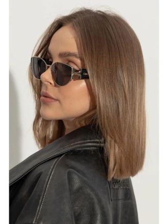 Chlo&eacute; CH0260S Tinted Oval Sunglasses - Gold