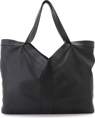 Saint Laurent Black Leather Handbag Tote Bag (Pre-Owned)