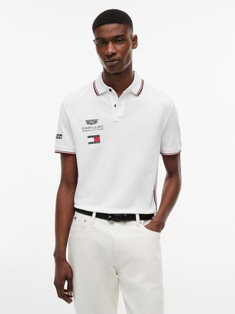 Tommy Hilfiger Mens Tommy x Cadillac F1 Team Replica Polo - White - XL